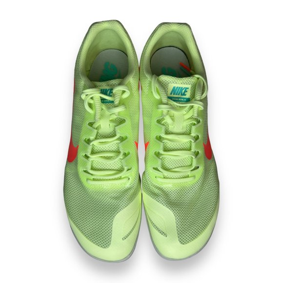 Nike Zoom Rival D Track Racing Spikes Barely Volt Green 907566-700 Men size 11.5 - Picture 5 of 8